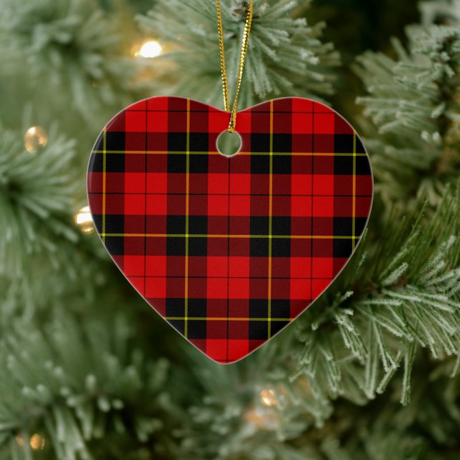 Décoration En Céramique Wallace Red Tartan (Arbre)
