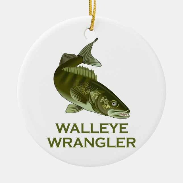 Décoration En Céramique Walleye Wrangler (Devant)