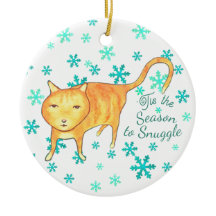 Warm Fuzzies & Winter Flurries Christmas Cat