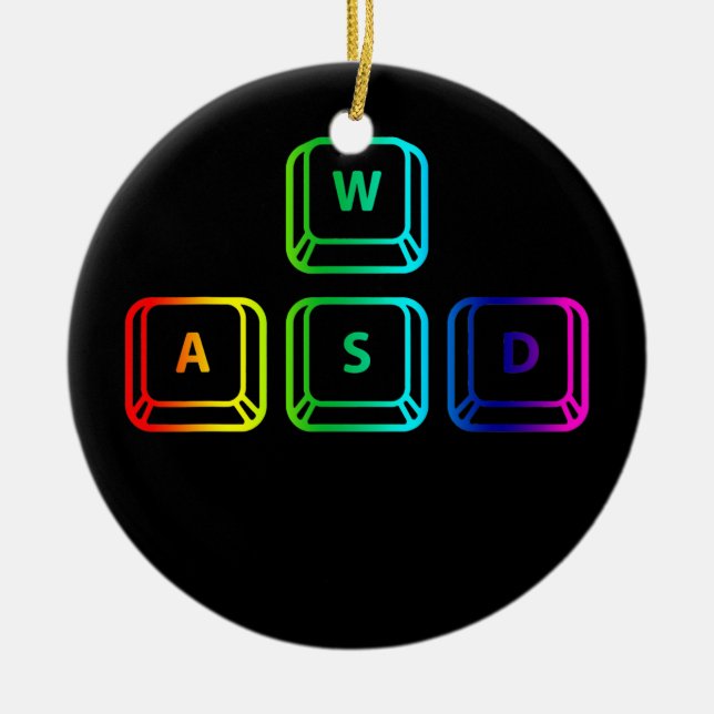 Décoration En Céramique WASD Keyboard (Devant)