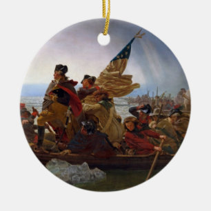 Décoration En Céramique Washington croisant le fleuve Delaware