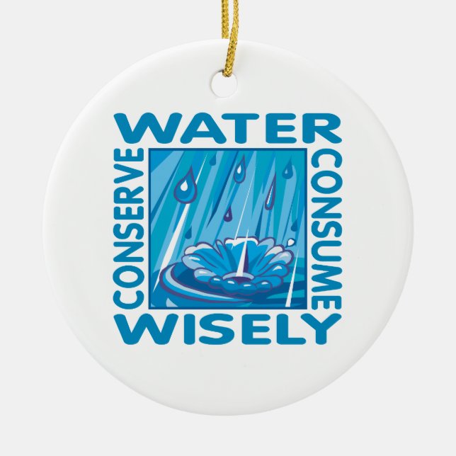 Décoration En Céramique Water Conservation (Devant)