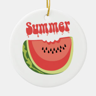 Décoration En Céramique Watermelon d'été