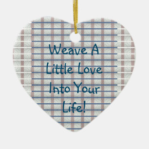 Décoration En Céramique Weave Love