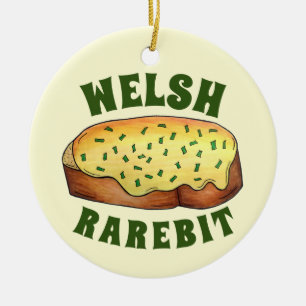 Décoration En Céramique Welsh Rarebit Savoureux Fromage Toast British Food