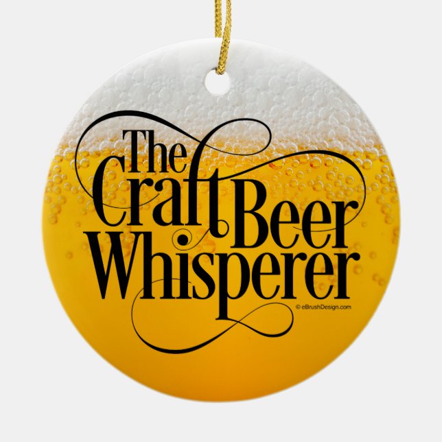 Décoration En Céramique Whisperer de bière artisanale (Devant)