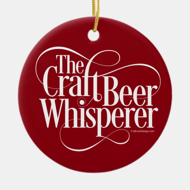 Décoration En Céramique Whisperer de bière artisanale (Devant)