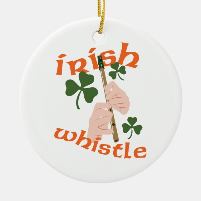 Décoration En Céramique Whistle irlandais (Devant)