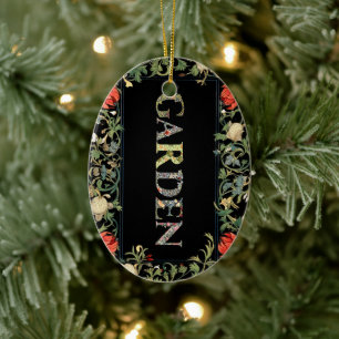 Décoration En Céramique William Morris Floral Garden Moto et cadre