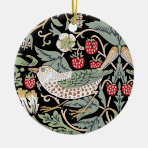 Décoration En Céramique William Morris Strawberry Thief I Black Birds
