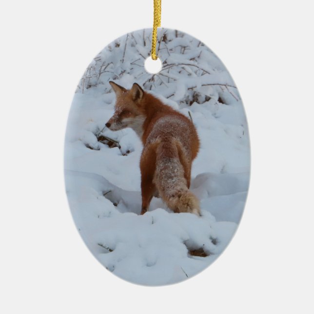 Décoration En Céramique Winter Fox (Devant)