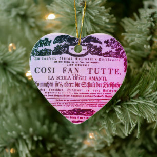 Décoration En Céramique Wolfgang Amadeus Mozart Herzoper Cosi fan tutte