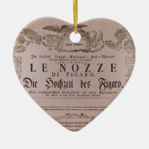 Décoration En Céramique Wolfgang Amadeus Mozart Oper Le nozze di Figaro