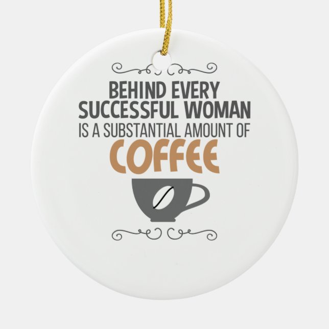 Décoration En Céramique Woman Is Coffee (Devant)