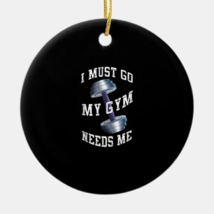 Décoration En Céramique Workout Health And Ness - My Gym Needs Me