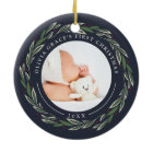 Wreath d'hiver | Première photo de Noël du bébé