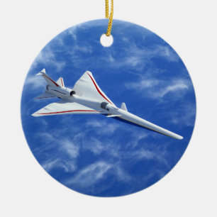 Décoration En Céramique X-59 Avion à réaction supersonique à faible poussé