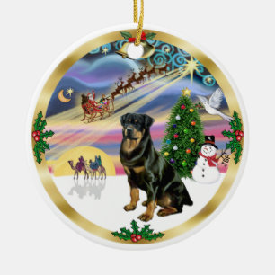 Décoration En Céramique Xmas Magic - Rottweiler 3