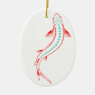 DÉCORATION EN CÉRAMIQUE >XMAS ORNAMENT -STURGEON POISSON -BAIGNOIRE STURGE