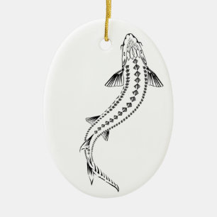 DÉCORATION EN CÉRAMIQUE >XMAS ORNAMENT -STURGEON POISSON -BAIGNOIRE STURGE