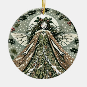 Décoration En Céramique Yule Goddess Winter Solstice