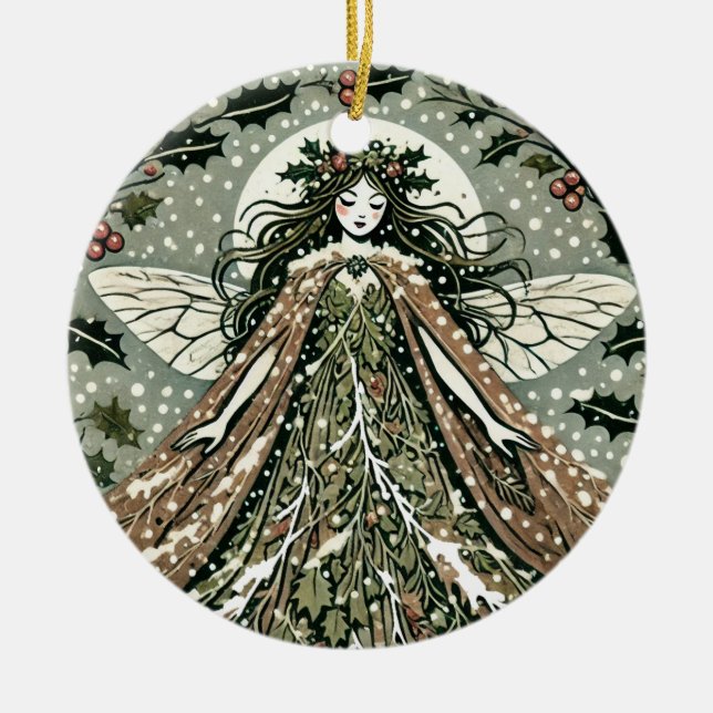 Décoration En Céramique Yule Goddess Winter Solstice (Devant)