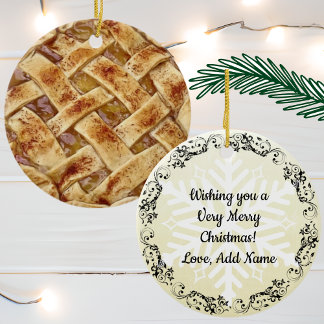 Décoration En Céramique Yummy Apple Pie Food Noël