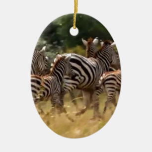 Décoration En Céramique Zèbres en mouvement : Un voyage de mille milles