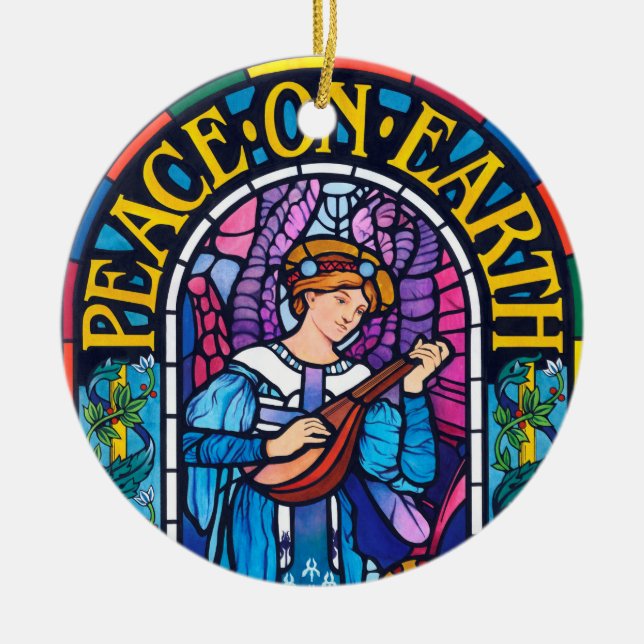 Décoration en vitraux de la Paix sur Terre (Devant)