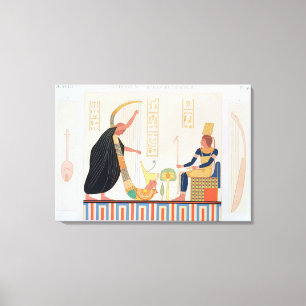 Decoration from the Room of the Harps, East Tomb, Canvas Print