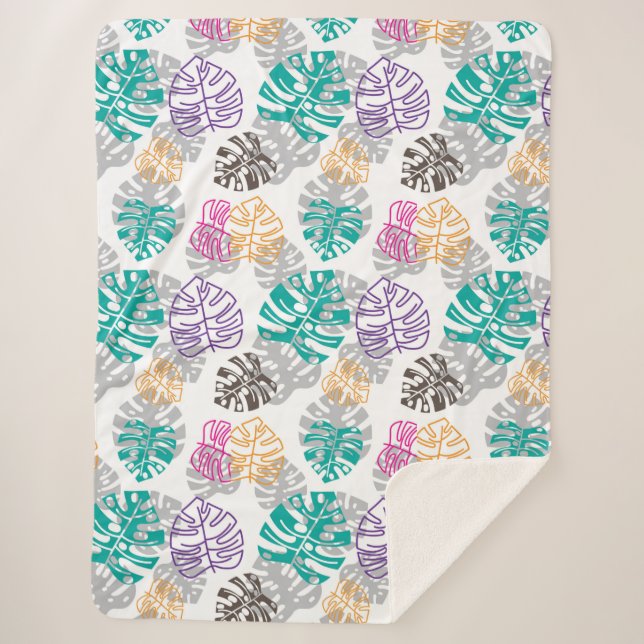 decoration leaves blanket (Front)