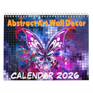Décoration murale d'art abstrait - Calendrier 2026