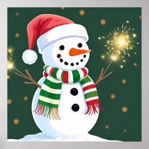 Décoration murale de bonhomme de neige de Noël pou