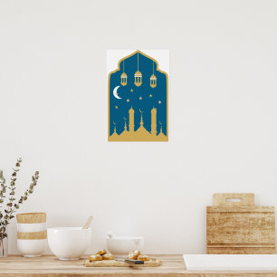Décoration murale de nuit islamique