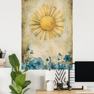 décoration murale de type Sunburst.  