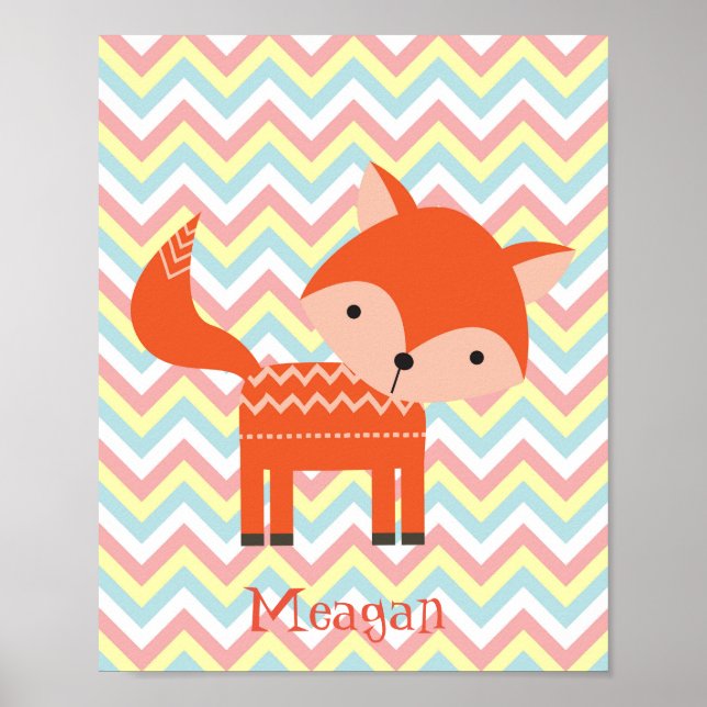 décoration murale en papier peint fox (Devant)