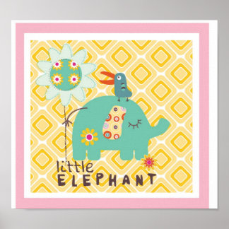 décoration murale petit éléphant