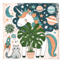 Décoration murale pour chambre d'enfants : Licorne