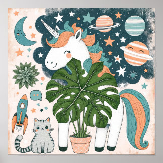 Décoration murale pour chambre d'enfants : Licorne