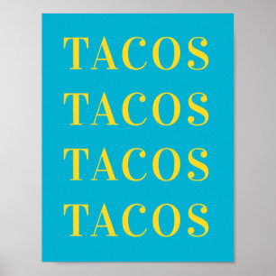 Décoration murale Tacos Tacos, Affiche de chambre 