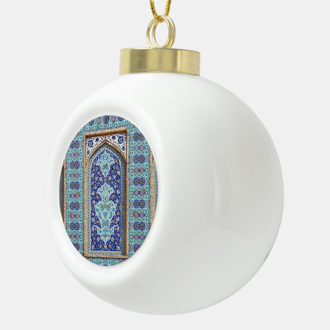 décoration perse céramique boule de noël ornement (Droite)