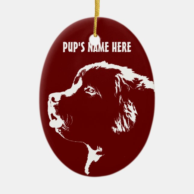 Décoration personnalisée de chien de l'ornement de (Devant)