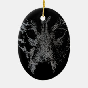 Décoration personnalisée de l'ornement Wolf Pup
