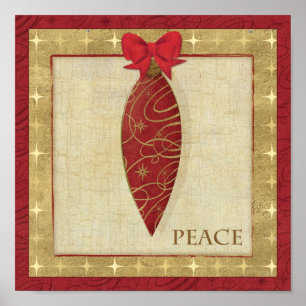 Décoration rouge de Noël amour