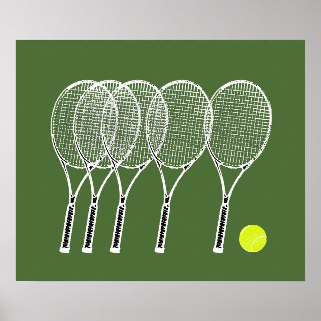 décoration sportive raquettes de tennis à boule (Devant)
