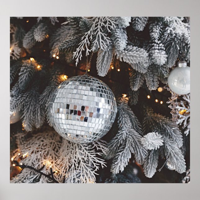 Décorations d'arbres de Noël, fond lumineux festif (Devant)