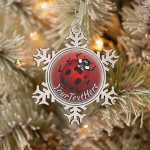 Décorations de Noël Ladybug Art Ornament Ladybug