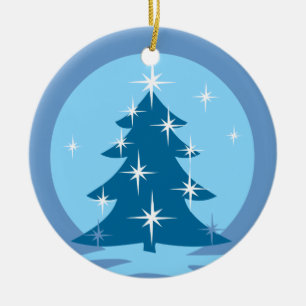 Décorations des arbres à neige de l'ornement inver