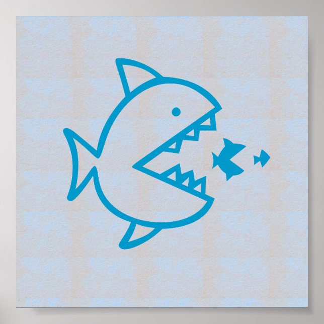 Décorations graphiques Sea Beach FISH EAT FISH (Devant)