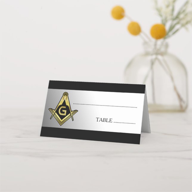 Décorations maçonniques | Freemason Cartes de Plac (Devant)